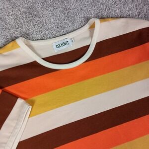 OXKnit XL Retro Sunset Stripe Mens Tee